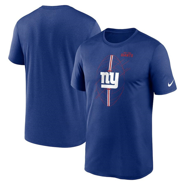 Men's New York Giants Blue Legend Icon Performance T-Shirt Men's New York Giants Blue Legend Icon Performance T-Shirt